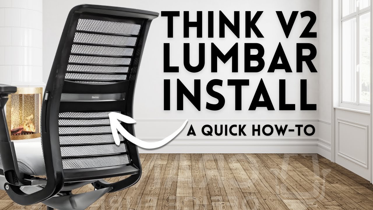 Как установить поясничную поддержку на кресло Steelcase Think V2