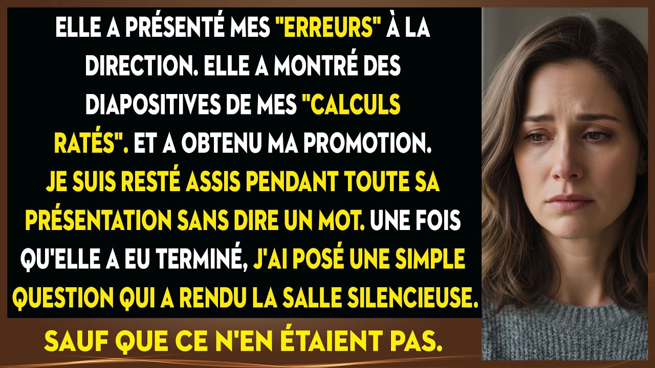 Mon Collègue A Eu La Promotion En Exposant Mes 