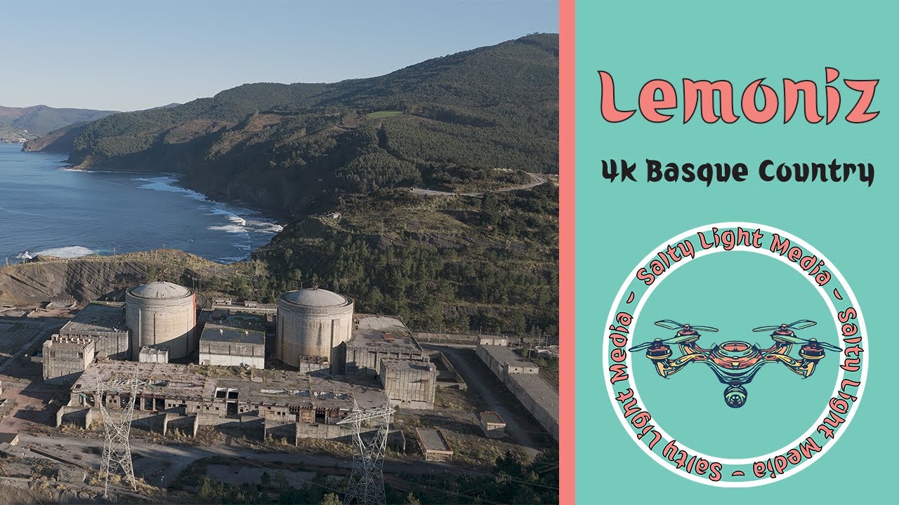 Central Nuclear Abandonada de Lemoiz Pais Vasco Basque Country Dron 4K