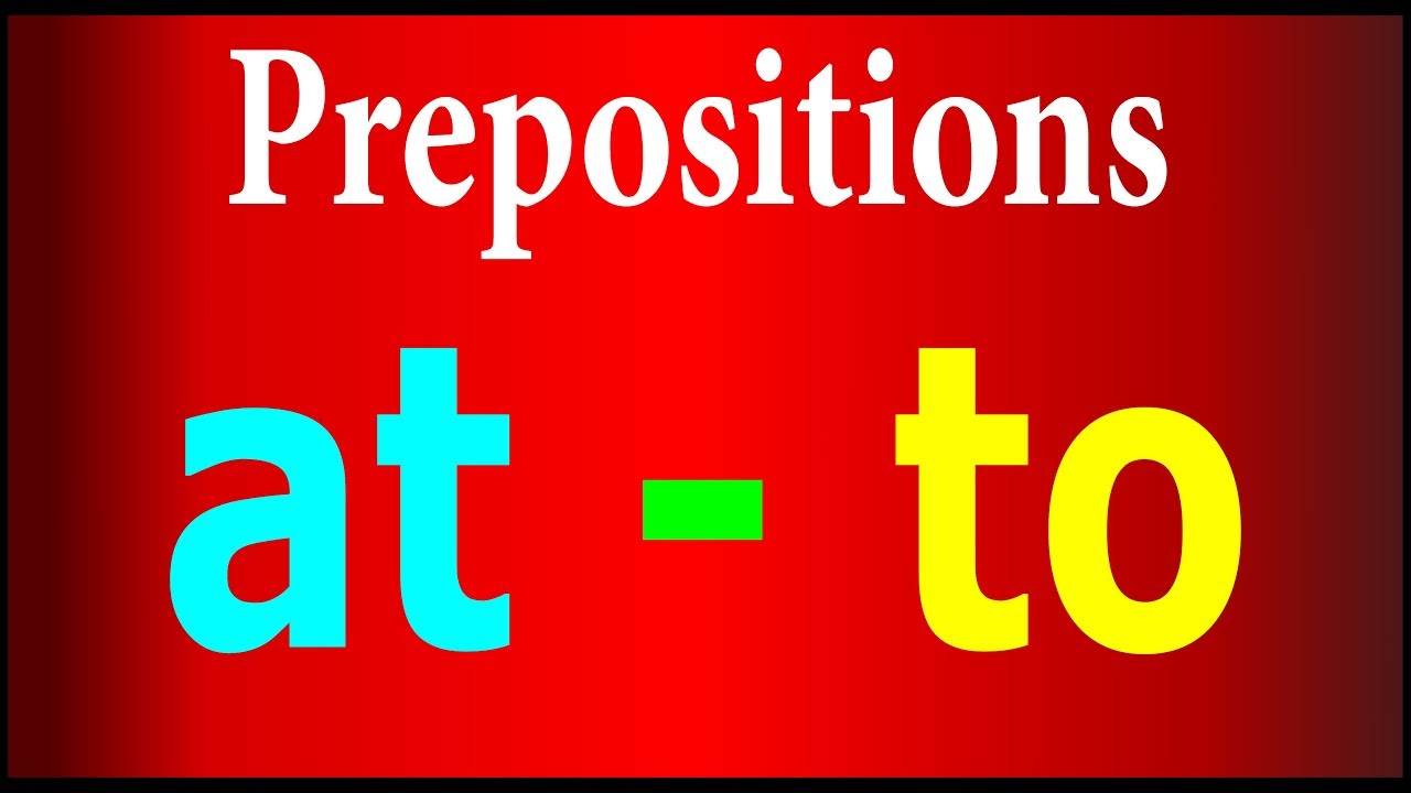Prepositions  