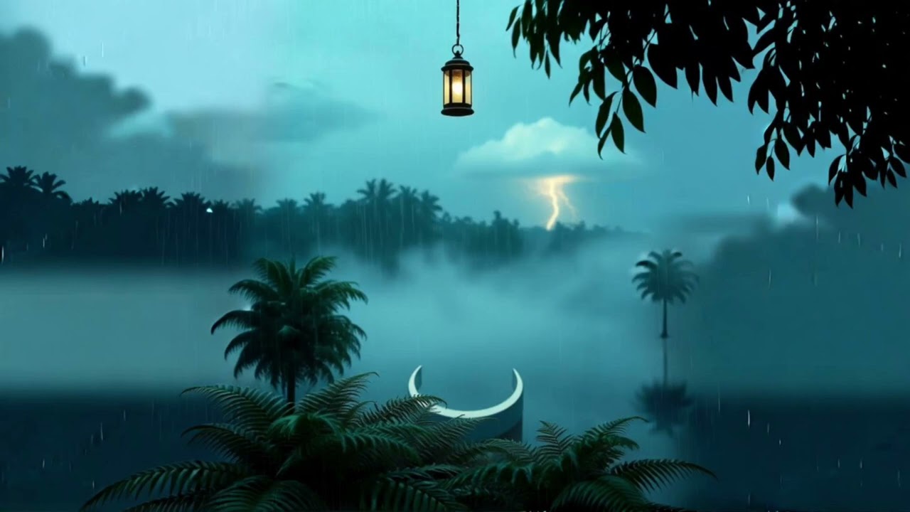 Gentle Rain & Thunderstorm Ambience | Peaceful Piano & Guitar for Sleep and Stress Relief