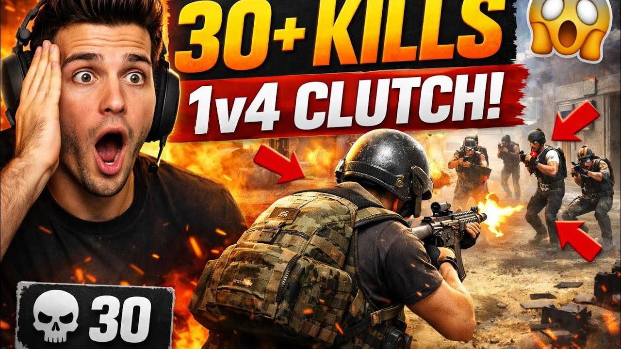 They Pushed Me 1v4… BIG MISTAKE 😈 (30+ Kills Game)