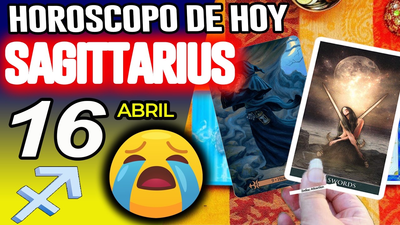 SAGITARIO ♐ LLORARAS GRITARAS SALTARAS CON ESTA LECTURA❗️😱🔮 Hor&oacute;scopo De Hoy 16 De Abril 2026 Mhoni
