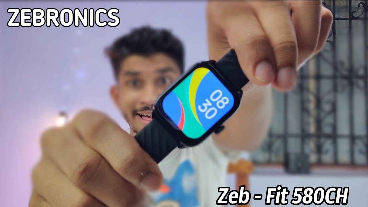 ZEBRONICS Zeb - Fit 580CH Bluetooth Calling Smart watch Unboxing and Review 😬