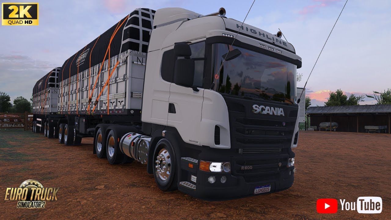 ETS2.1.57 PASSANDO PELO MAIOR ATOLEIRO E PONTE QUEBRADA NA SCANIA R500.COM O GRAFICO SUPER REALISTA.