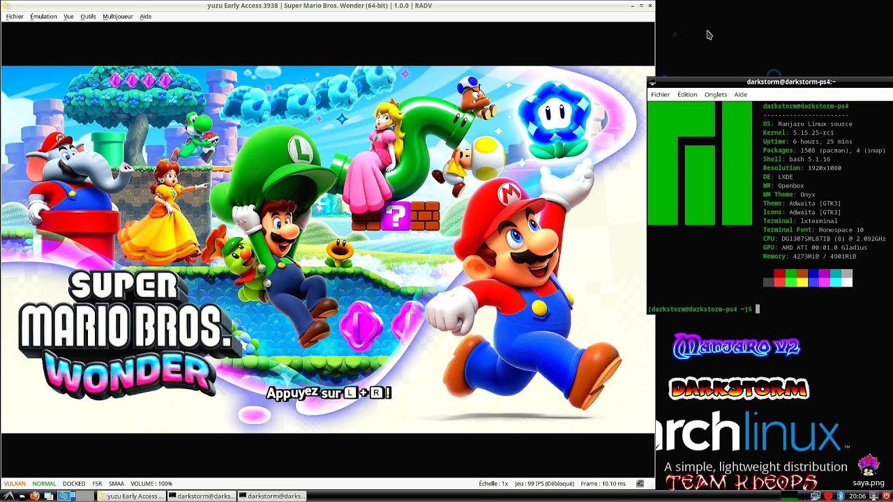 [LINUX] Super Mario Wonder switch yuzu ps4 linux