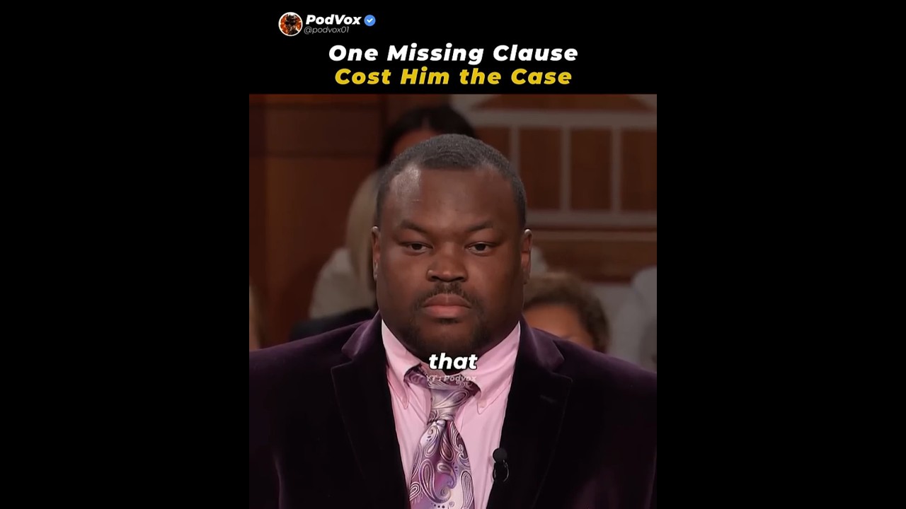 One Missing Clause Cost Him the Case 🤯‼️#judgejudy