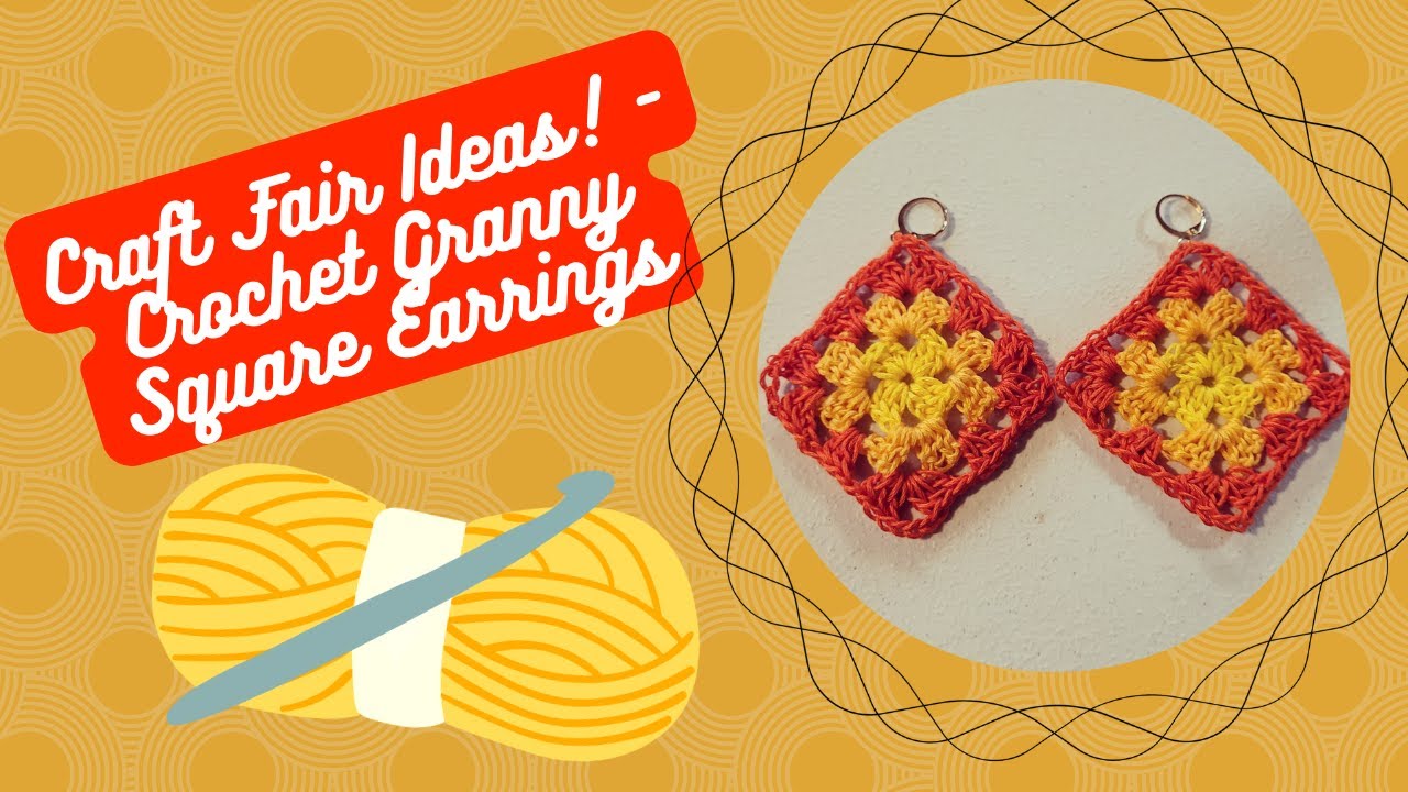 Granny Square Earrings Tutorial
