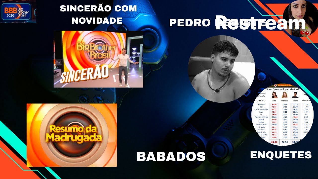 BBB26- PEDRO DESISTE/ SINCERÃO COM NOVIDADE/ BABADOS
