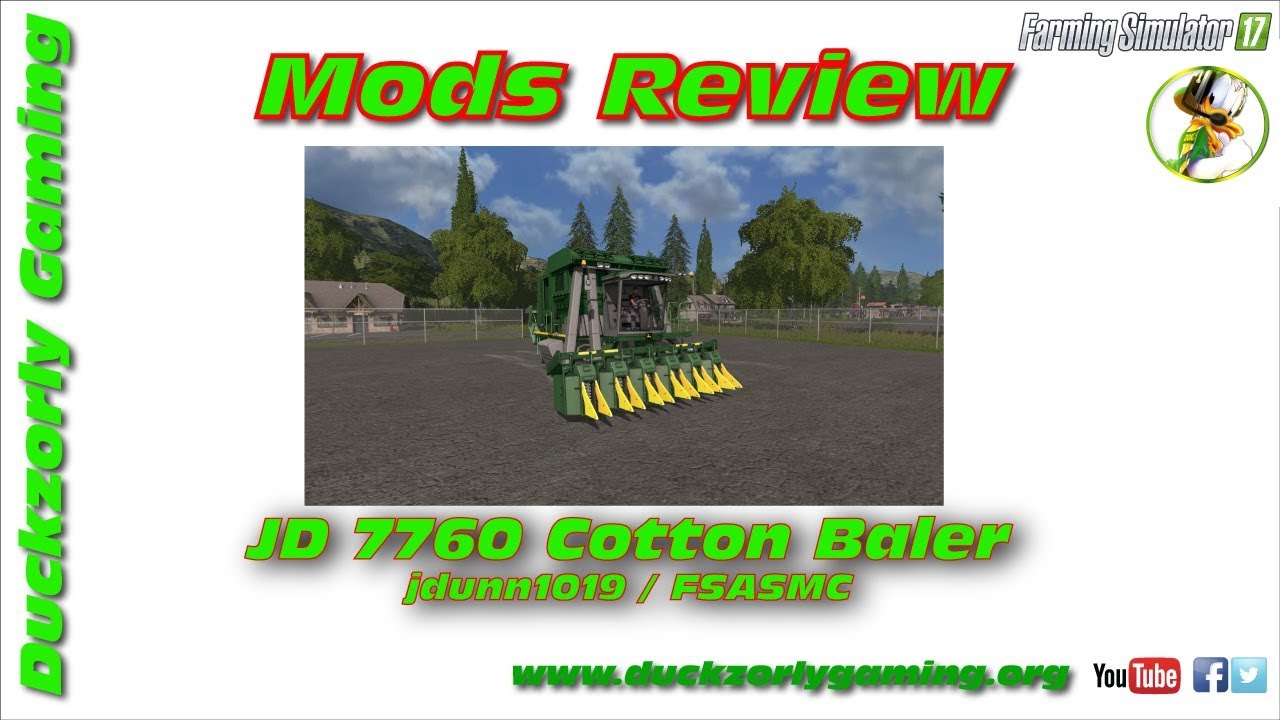 FS17 Mod Review - John Deere JD7760 Cotton Baler
