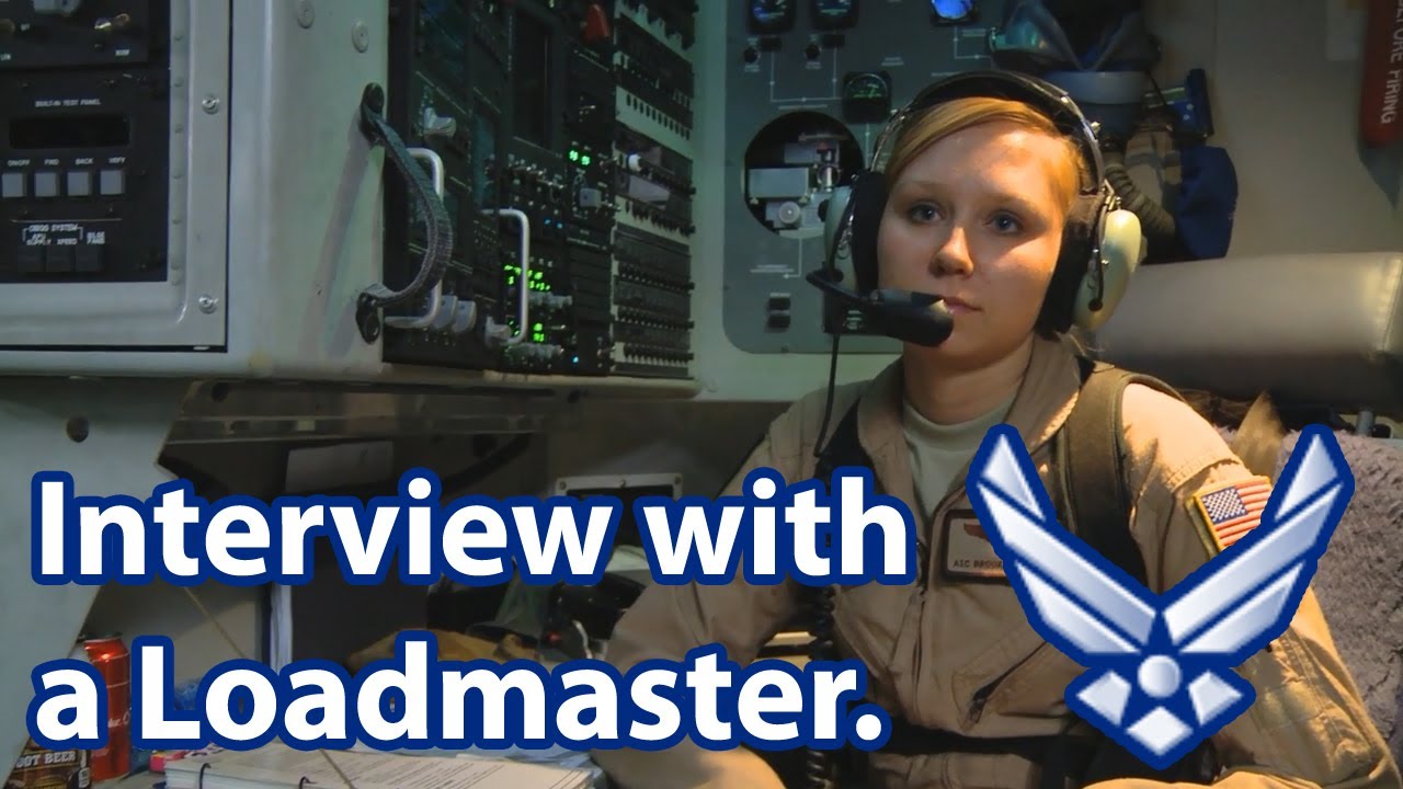 Interview with a female Aircraft Loadmaster (1A2X1) in the Air Force.