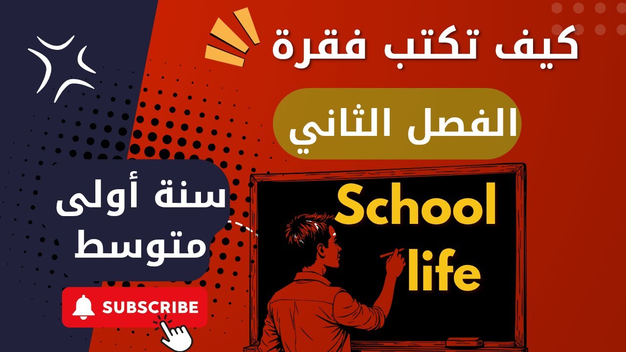 فقرة الفصل الثاني في اللغة الإنجليزية لسنة الاولى متوسط 2026 #english