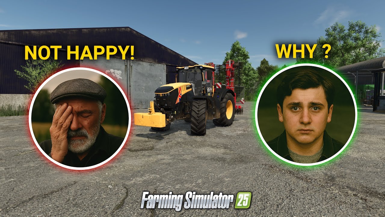 Шумный день на ферме — Дядя не может этого вынести... | Фермер | Ролевая игра FS25, эпизод 12