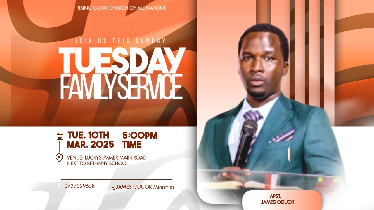 TUESDAY FAMILY SERVICE||DELIVARANCE OF FAMILIES||10/03/2026