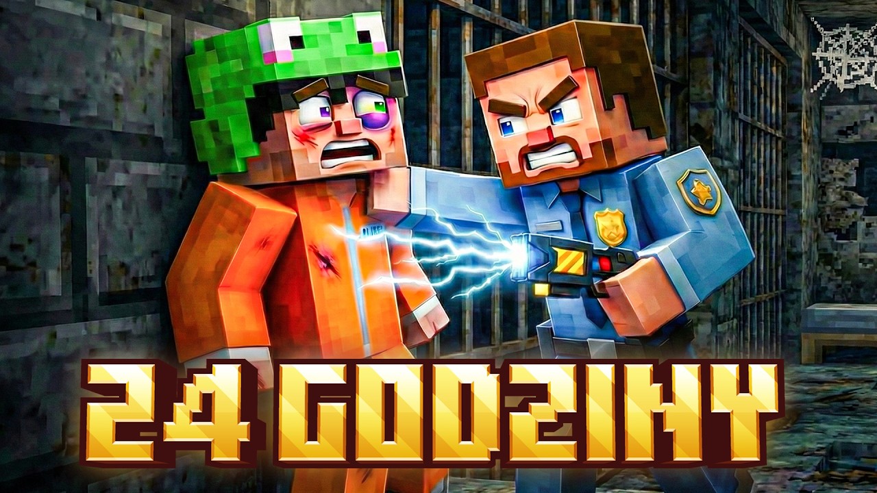 24H W NAJBARDZIEJ STRZEŻONYM WIĘZIENIU W MINECRAFT!