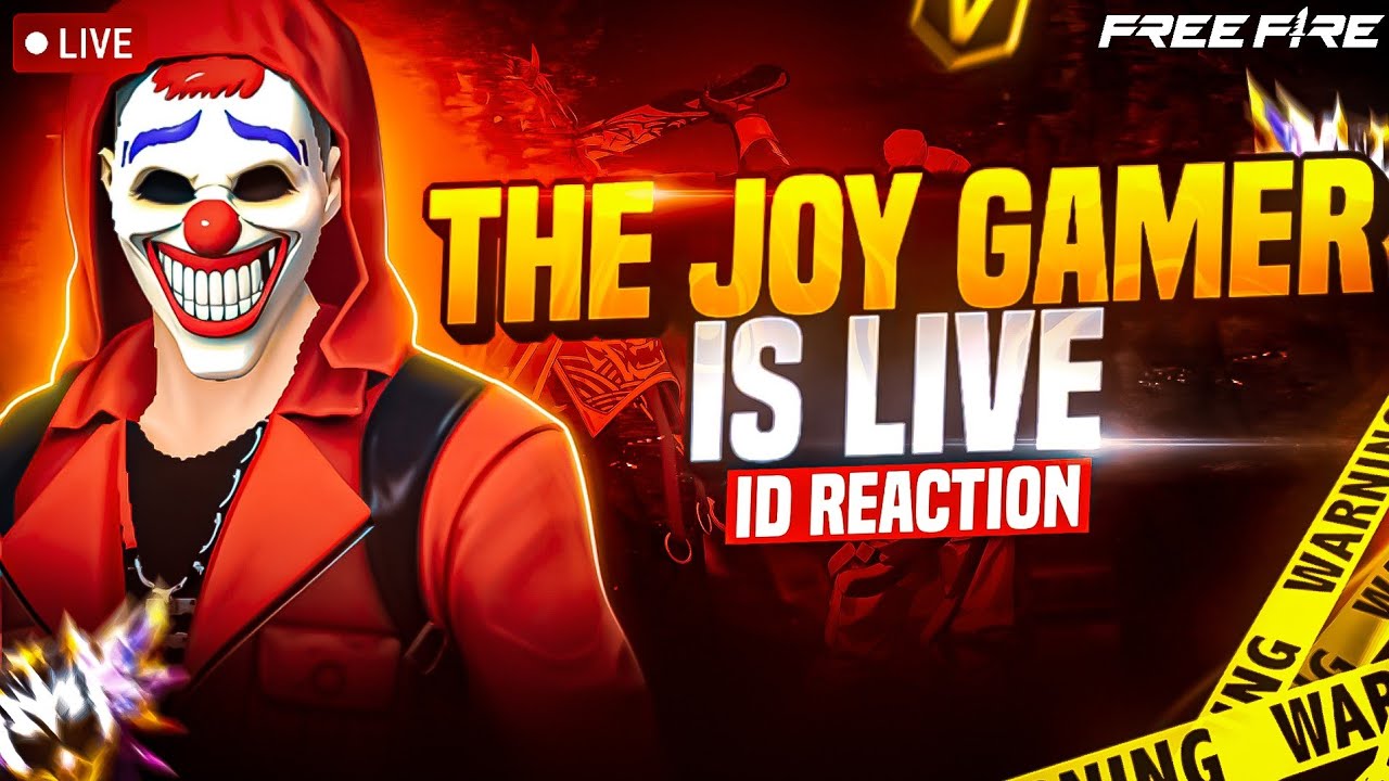 Id Reaction and Custom 🎯 Garena free fire The Joy Gamer  is live 