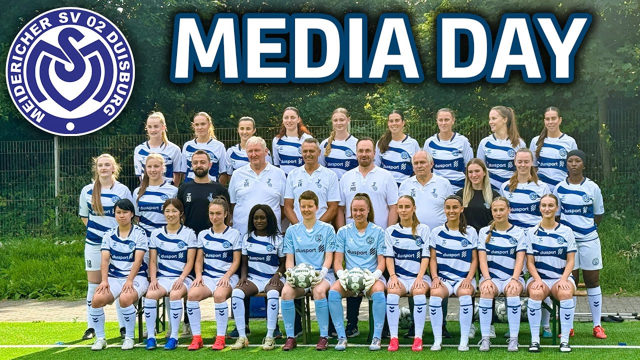 KRASSE ZEBRA TRIKOTS! 🦓🤍💙 MEDIA DAY - MSV Duisburg FRAUEN🔥✅ | VLOG 4