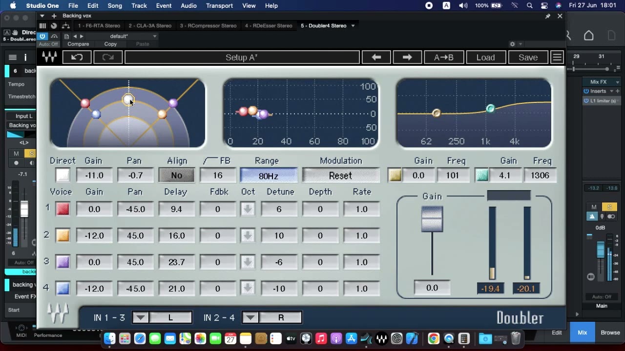 How to mix vocal step by step   Chorus vocals Studio one + Waves + Valhalla pt.3