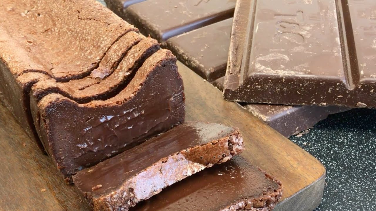 材料4つ 簡単テリーヌショコラ(ガトーショコラ)の作り方。Terrine De Chocolate Recipe