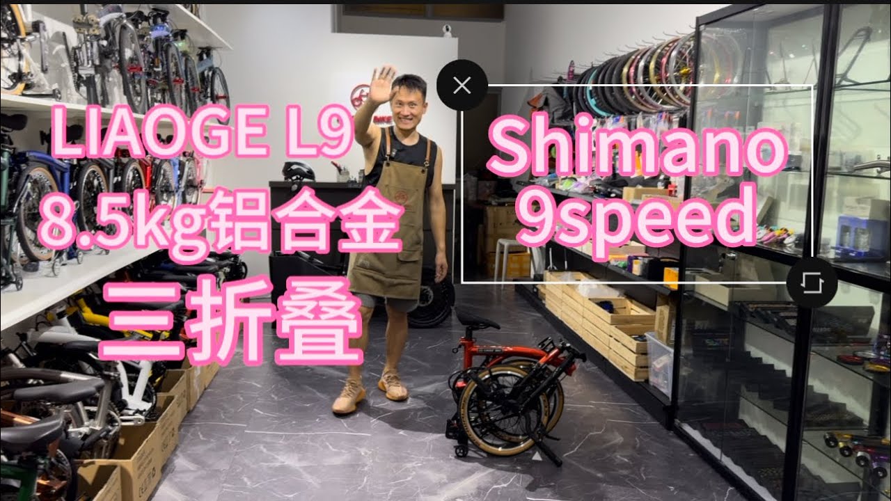 2026款 LIAOGE L9 Aluminum  three-fold bicycle Shimano 9speed 8.5kg 一起来看怎么样？