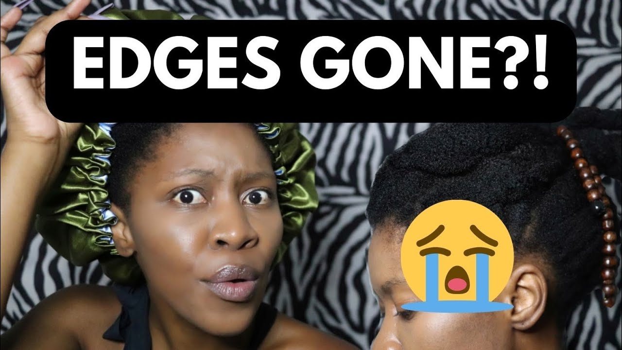 HAIR BONNET snatched my EDGES / HAIRLINE OFF || 4C Natural Hair ||  South African YouTuber