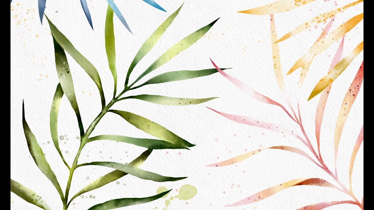 Watercolor in Procreate - how to paint using the selection technique