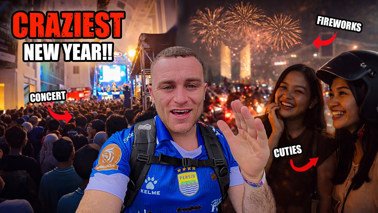 Bandung Indonesia’s CRAZIEST New Year Celebration 2026 🇮🇩 (With Locals!)