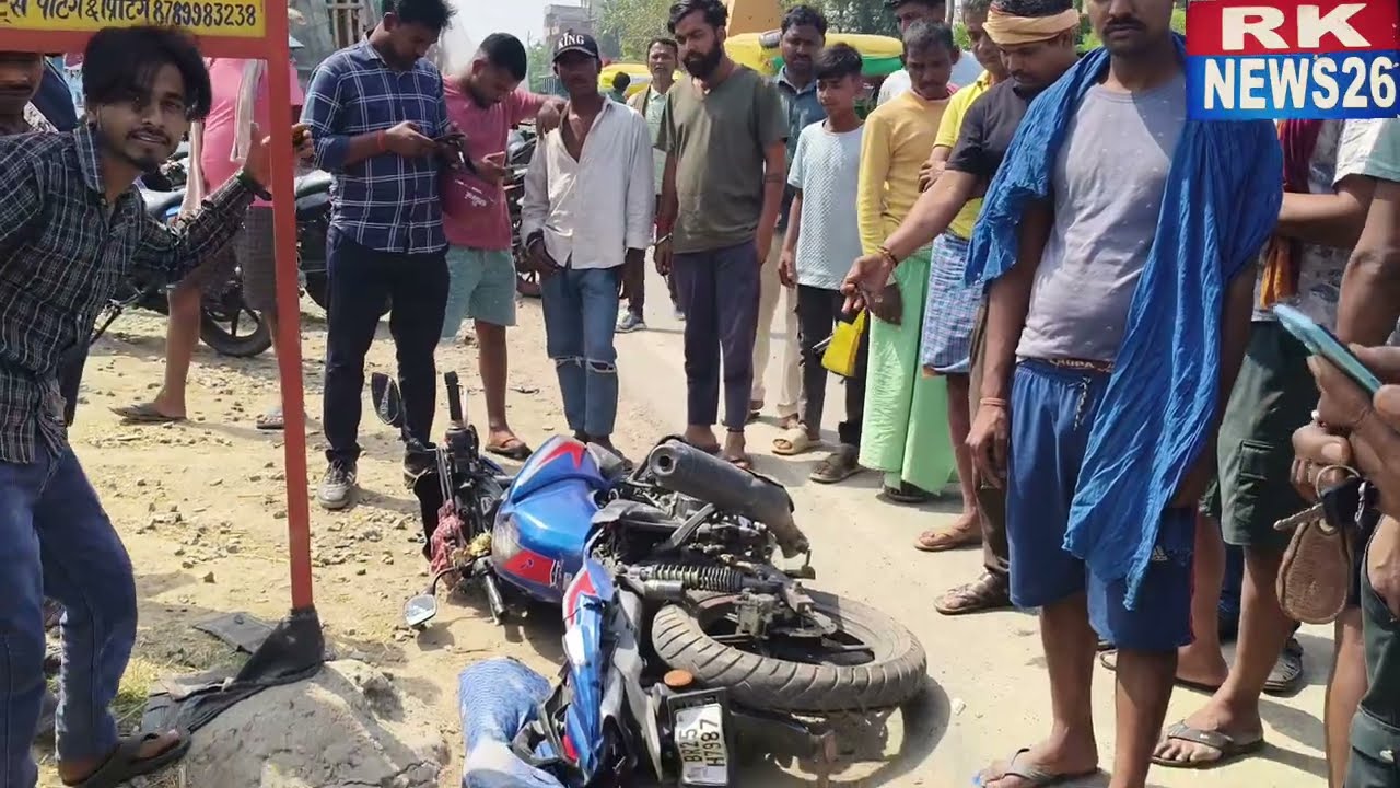 Patna Gaya road devkali mor Ke pass ek Highway ne ek Apache walon Ko mara Takkar donon GhayRknews 26