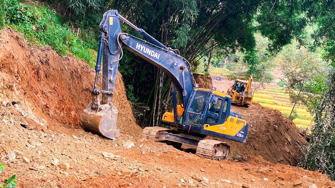 Building a Sustainable Mountain Road Through Sheer Cliffside | Excavator Planet