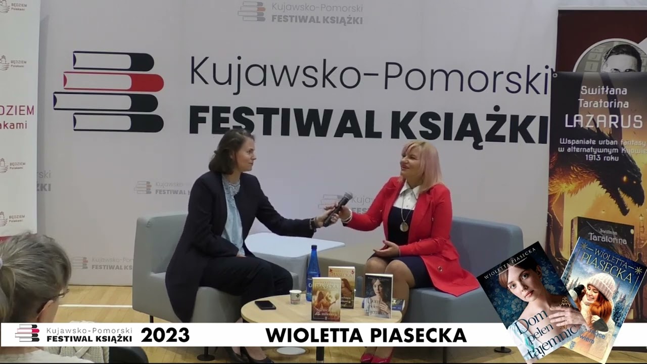 Wioletta Piasecka   spotkanie podczas Kujawsko Pomorskiego Festiwalu Książki