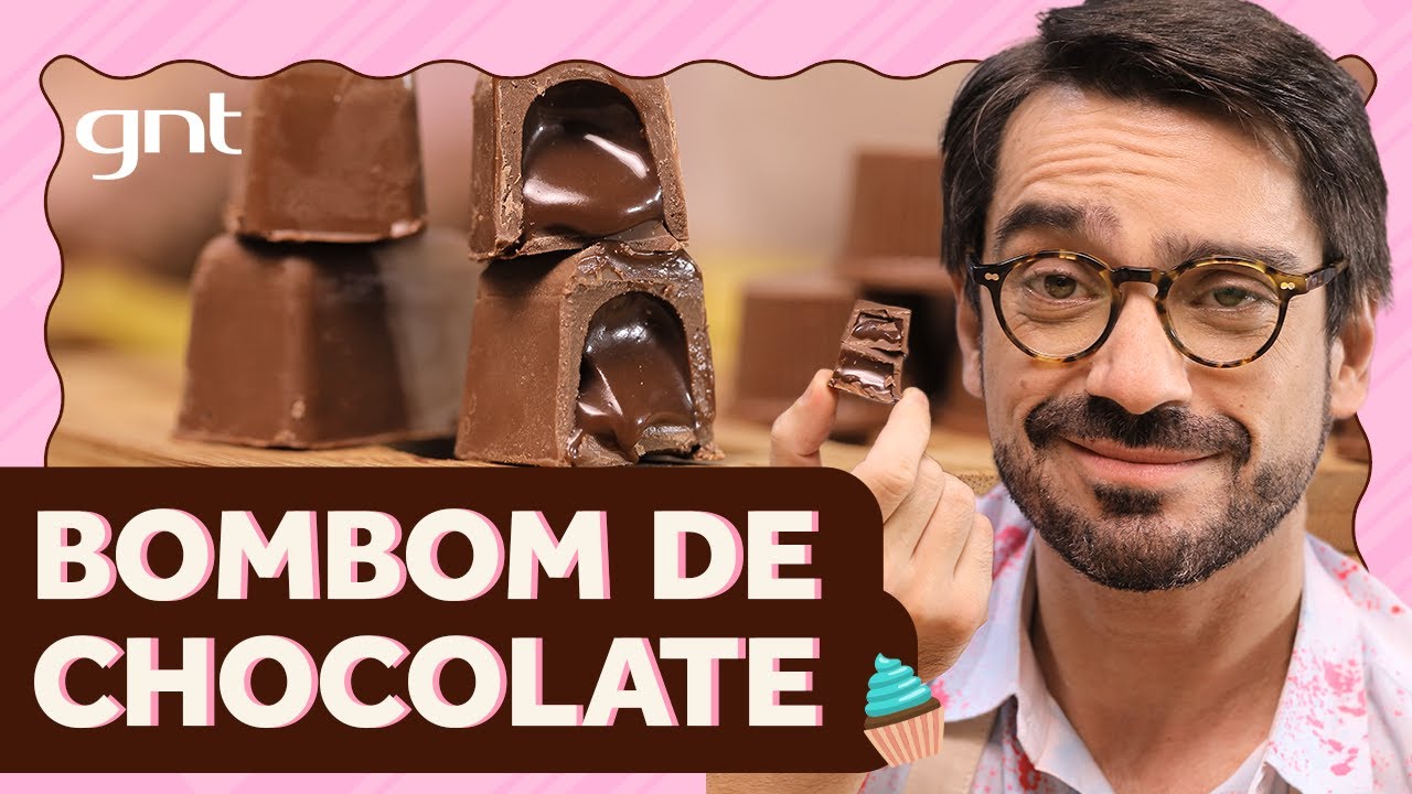 Bombom de chocolate com recheio cremoso | Lucas Corazza | Que Seja Doce