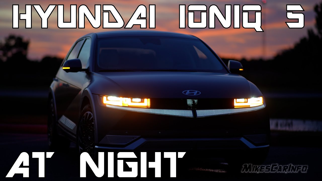 👉 AT NIGHT: Hyundai IONIQ 5 Limited EV - Interior & Exterior Lighting Overview + Night Drive