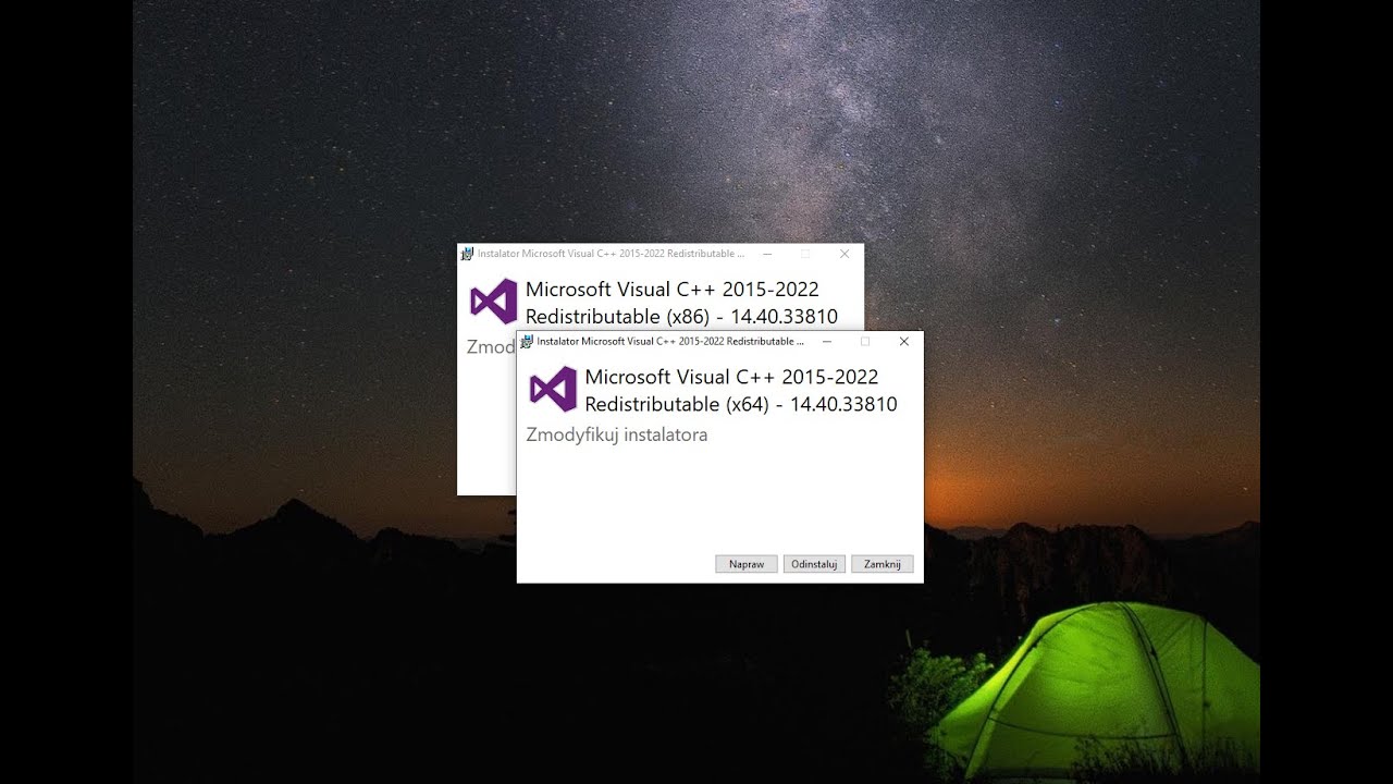 Jak naprawić problem z  Microsoft Visual C++
