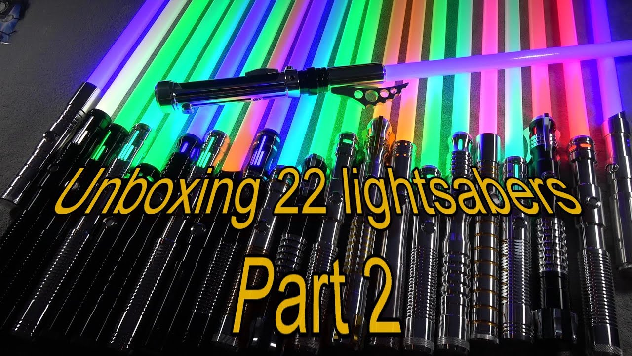 GINORMOUS Unboxing 22 Ultrasabers Frankensaber & Mystery Box order   Part 2 of 2 [Saber Sunday]