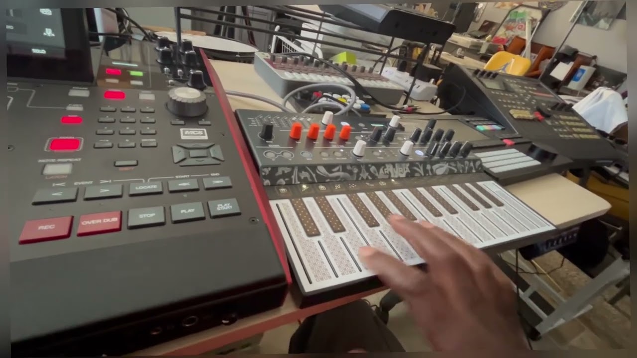 Arturia Microfreak + Akai MPC A pair made in heaven. 