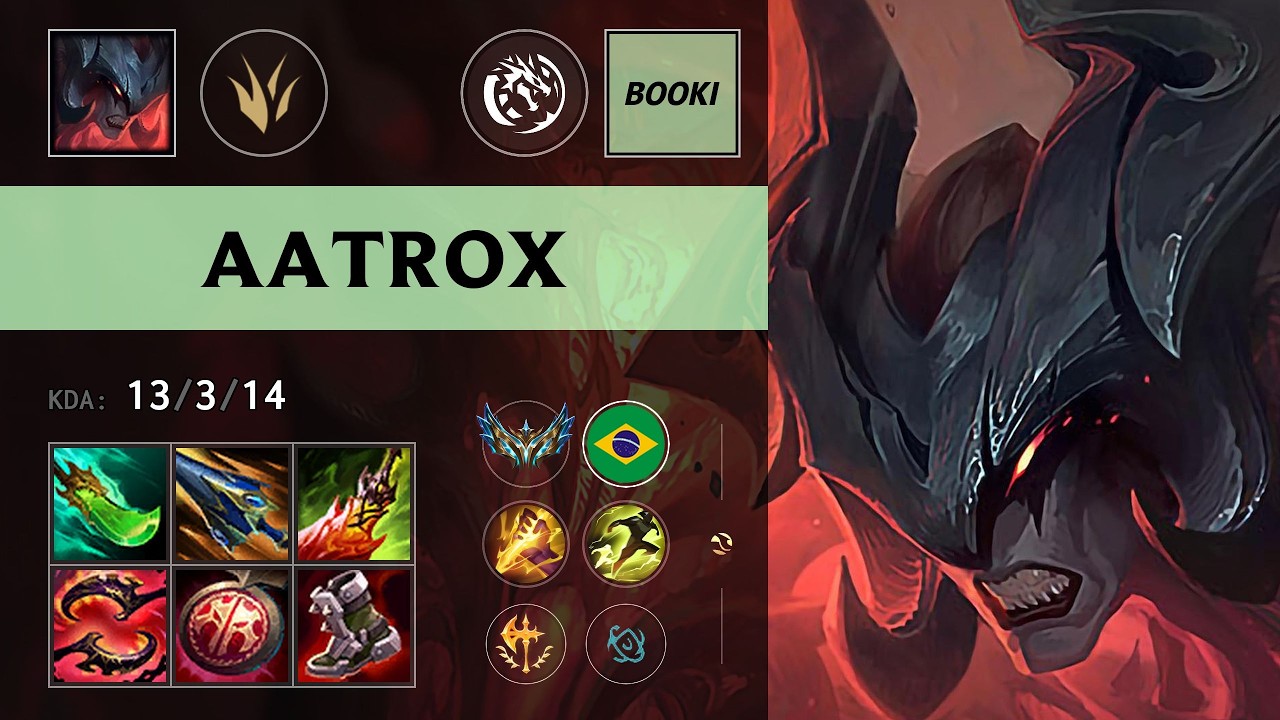 (LEV Booki) Aatrox Jungle vs Pantheon - BR Challenger Patch 26.11