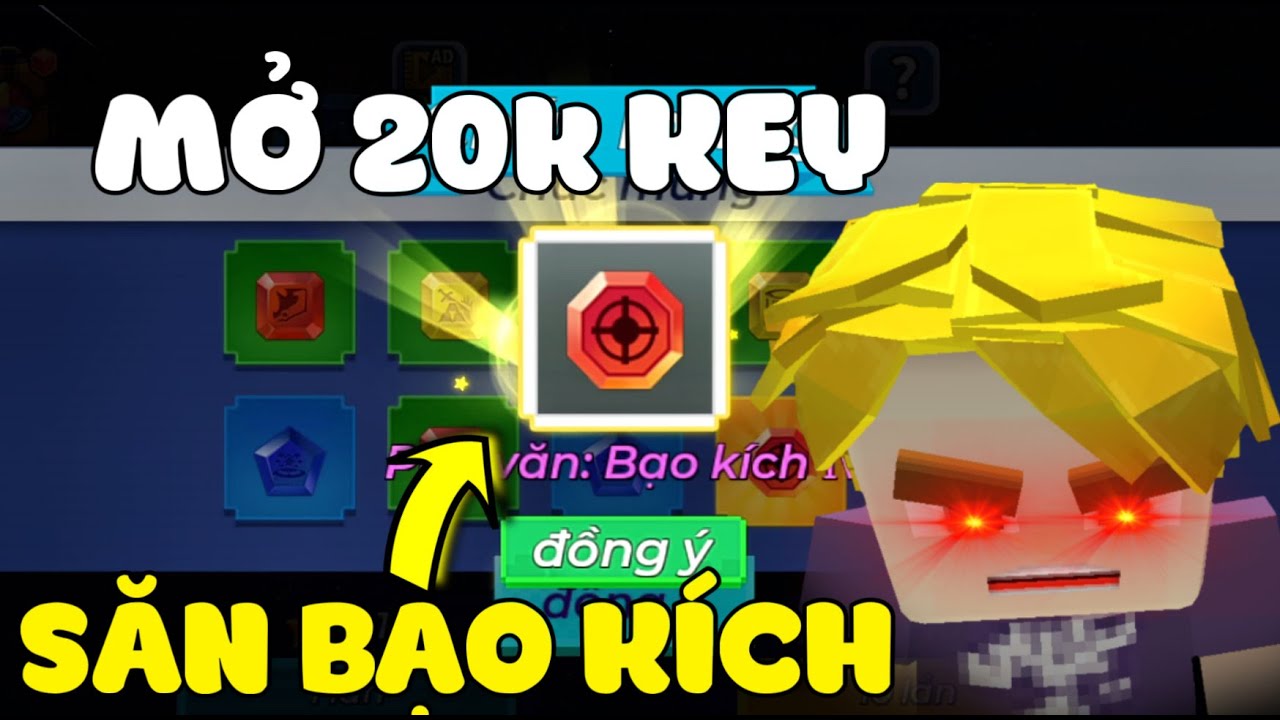 (Blockman Go) Bedwars: Build Rune Cuối Năm Tiêu 20k Key Săn Bạo Kích LV4 Và Cái Kết