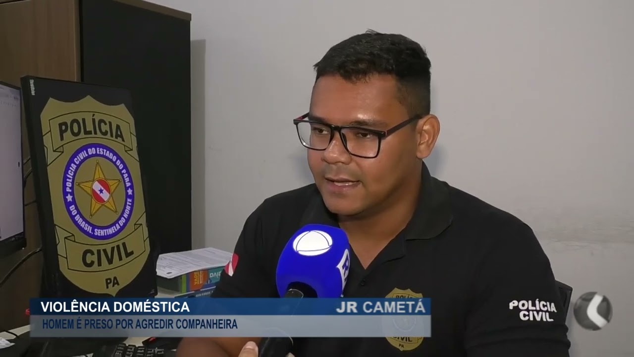 HOMEM FOI PRESO EM FLAGRANTE A POLICIA CIVIL DE CAMETÁ ACUSADO DE VIOLÊNCIA DOMÉSTICA.