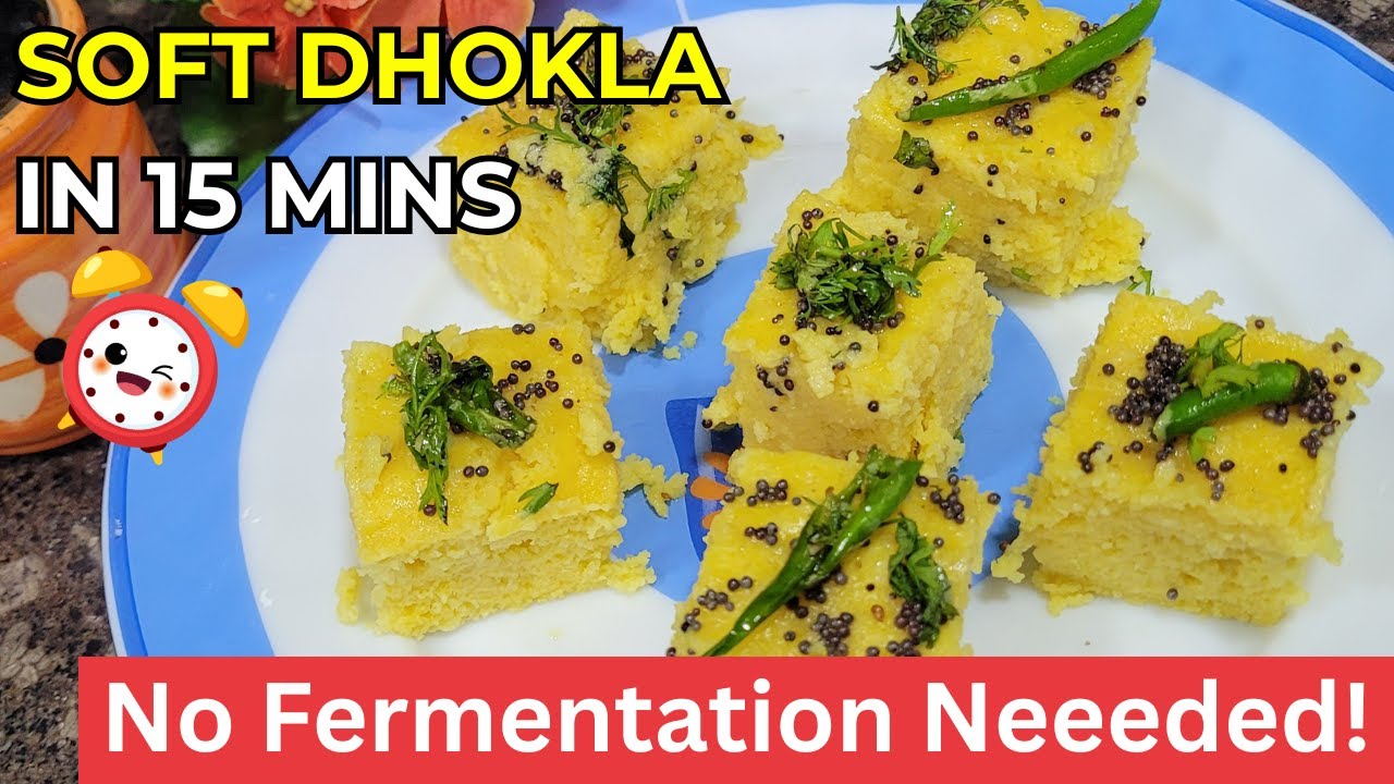 Quick & Easy Dhokla Recipe | No Fermentation, No Hassle! | Healthy Gujarati Breakfast