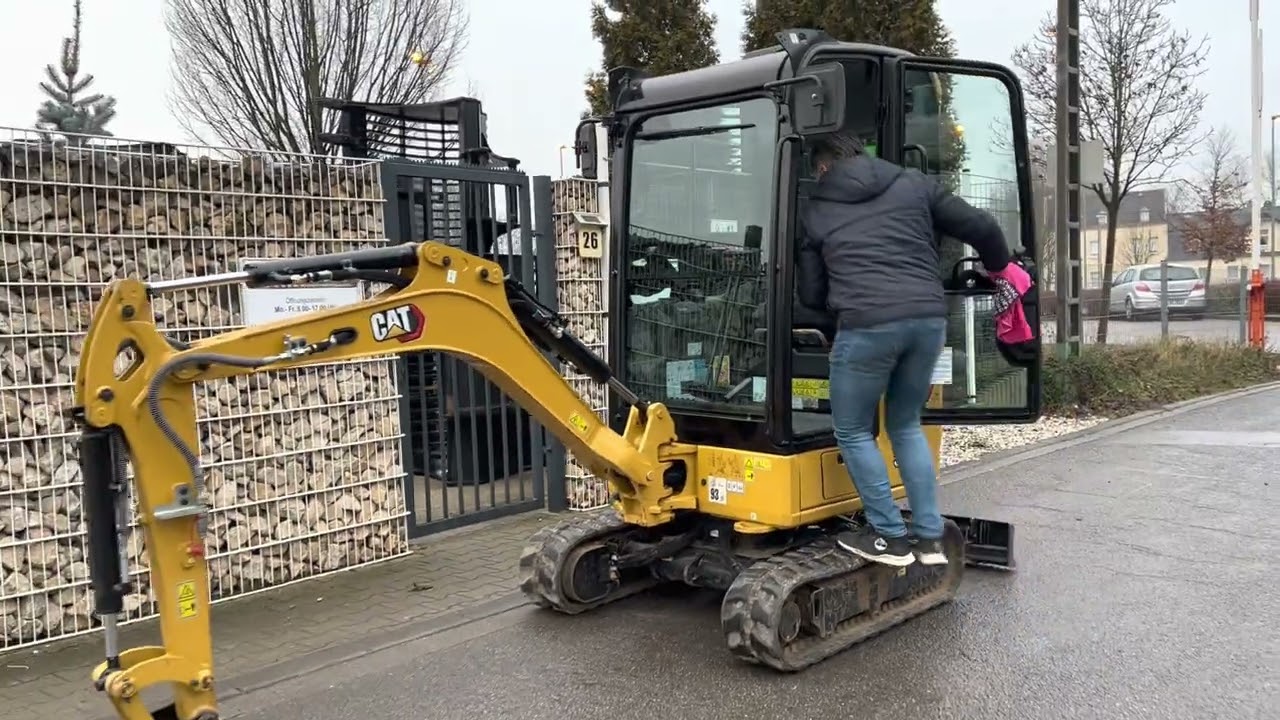Minibagger CAT 301.6 SW CW05 nur 385 Bh KLIMA