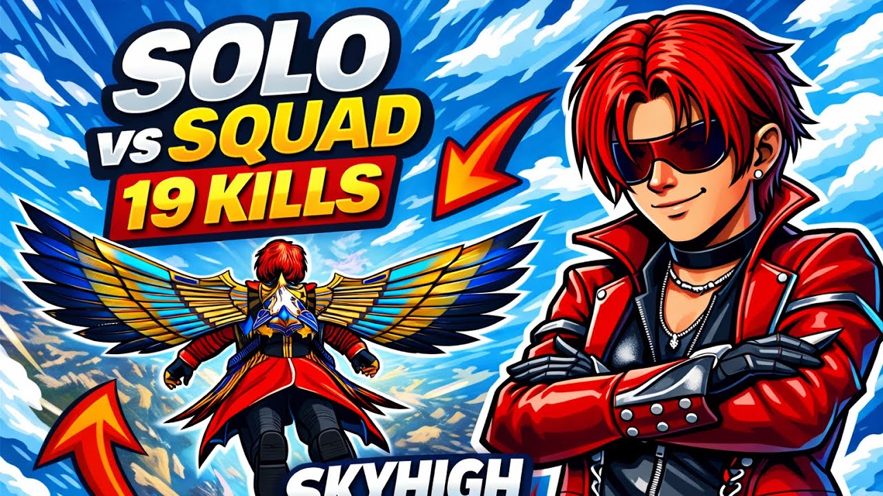 New Skyhigh Spectacle 😱 Solo vs Squad 19 Kills | PUBG Mobile