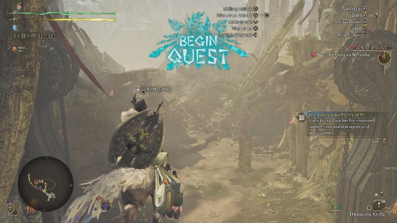 Monster Hunter Wilds trying out the charge blade part.1 
