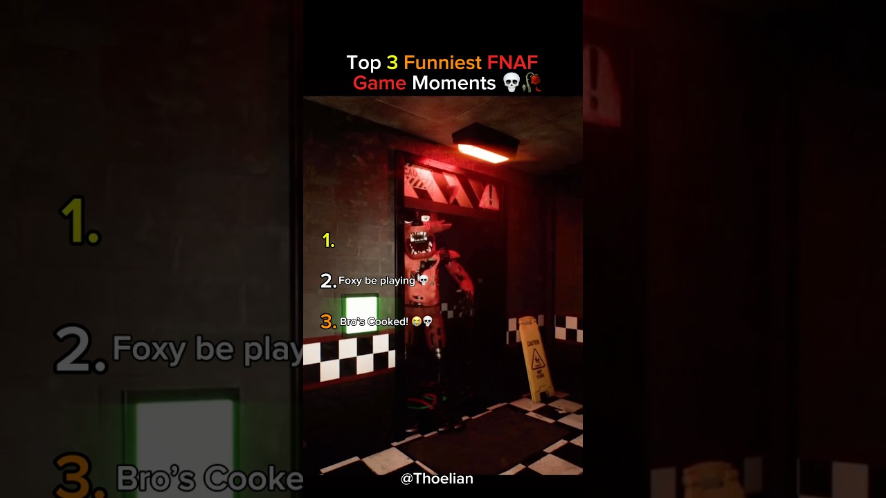 Top 3 Funniest FNAF Game Moments 🎮💀 #1 Got me Crazy 😭💀