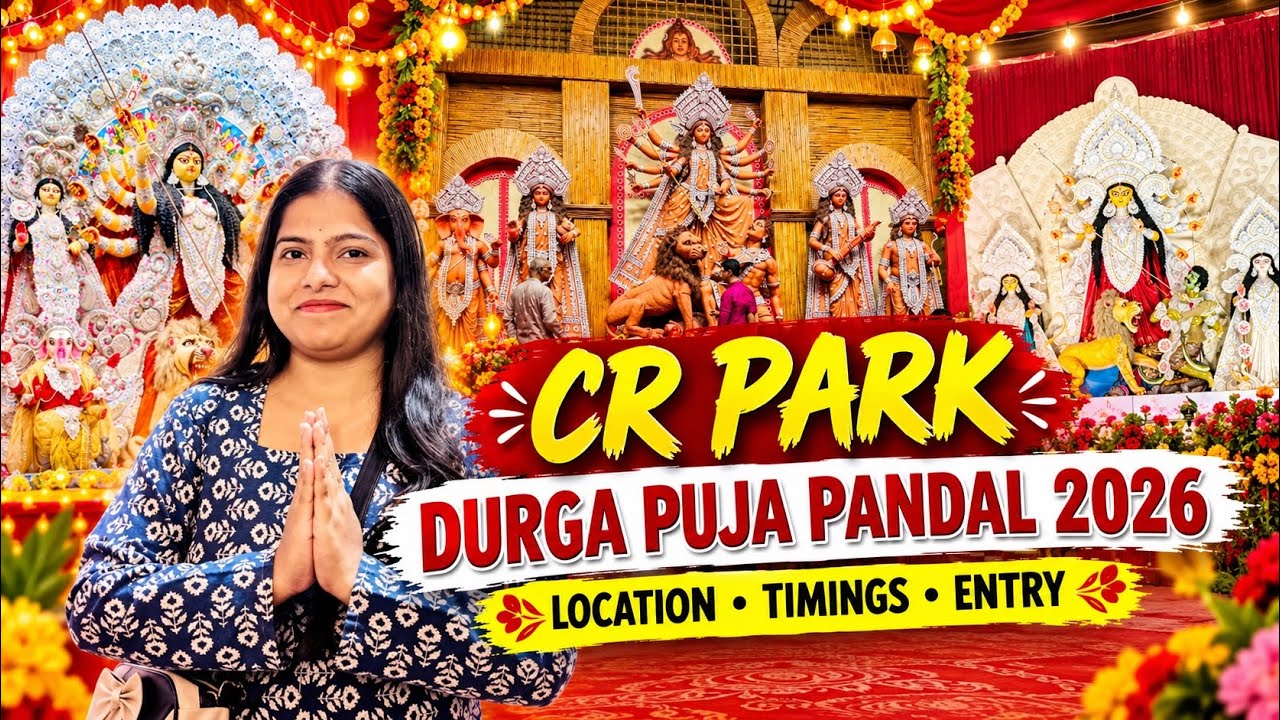 CR Park Durga Puja 2026 | Complete Pandal Tour | Bangali Food & Festival Vibes in Delhi | CR Park 