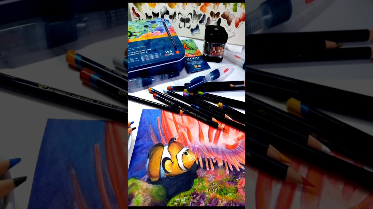 Как пользоваться карандашами INKTENSE #art #artsupplies #inktense #paintingtutorial
