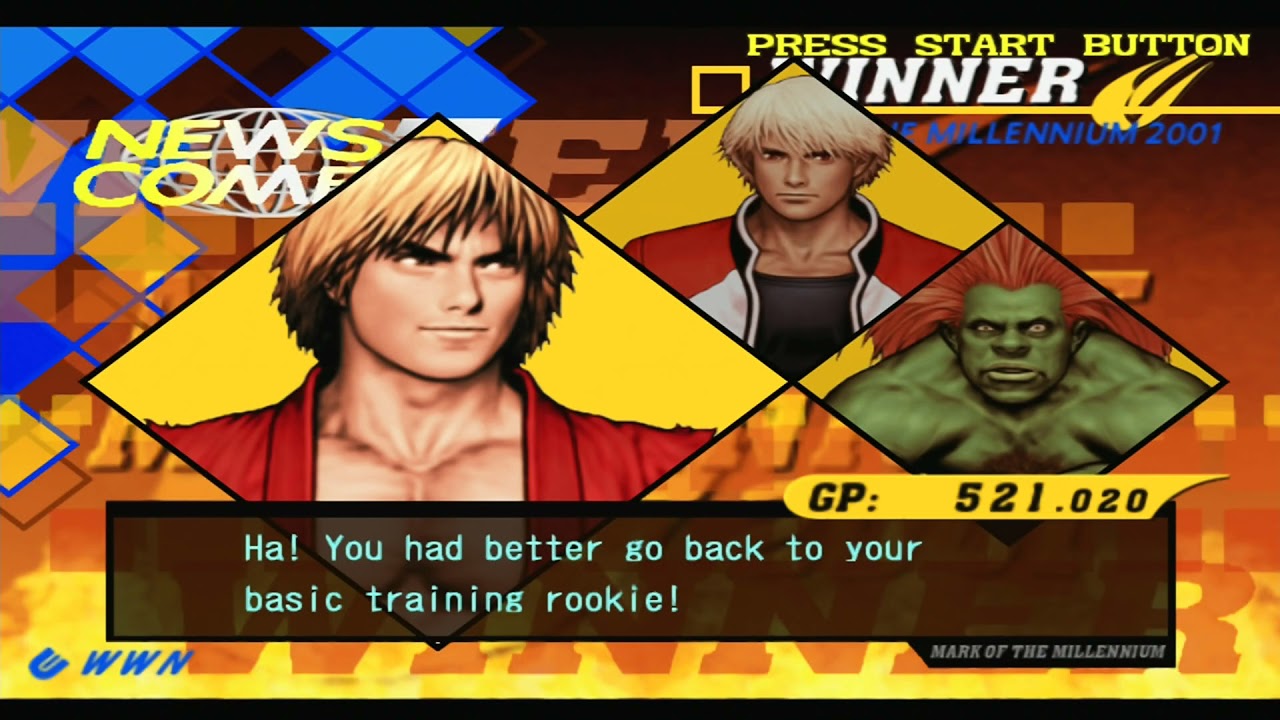 Rock Howard/Ken/Blanka Capcom Vs SNK 2 HD 1080p 60fps PS2 on PS3