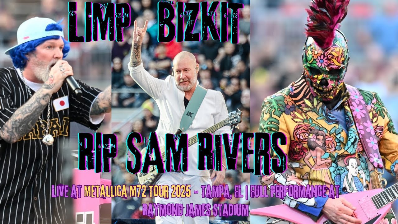 LIMP BIZKIT Sam Rivers last show Raymond James Stadium opening Metallica M72 Tour 2025 #limpbizkit