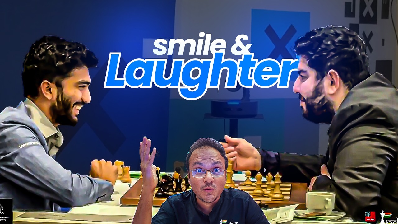 Parham Maghsoodloo makes Gukesh laugh after an intense game | Prague Masters 2026