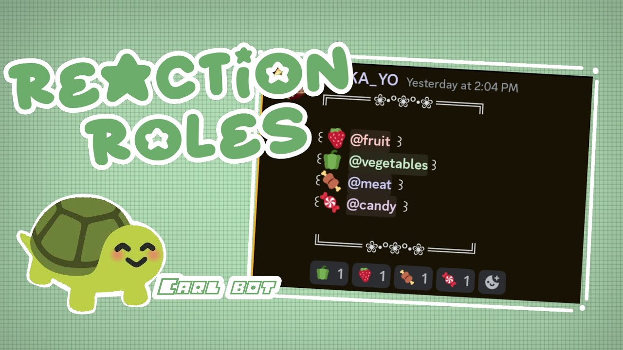 how to make reaction roles with carl bot (on discord) | rosefulls 🥀