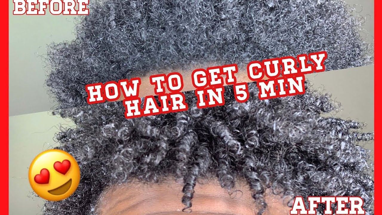 How to Get Curly Hair in 5 minutes | Black Men and Women